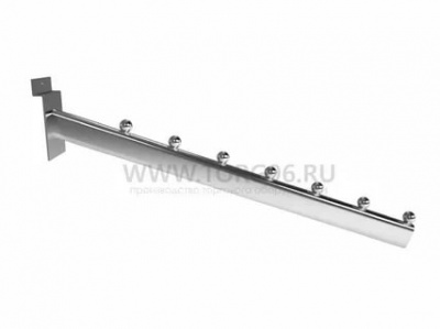 F 135-300 Кронштейн наклонный прямой с 6-ю шариками,  хром
